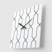 Horloge Carrée Noir et blanc (Angle)