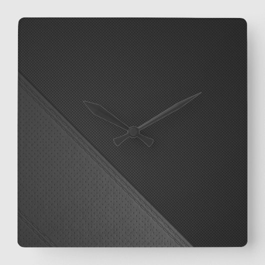 Horloge Carrée Noir et gris (Recto)