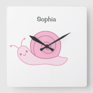 Horloge Carrée Nom bébé personnalisé, Nourriture,    Enfants Squa