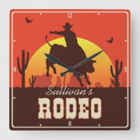 NOM Personnalisé Western Cowboy Bull Rider Rodeo