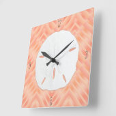 Horloge Carrée Nombre de plages de sable (Angle)