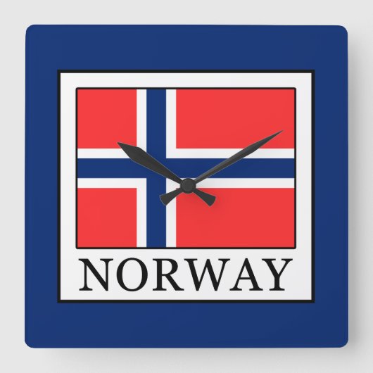 Horloge Carrée Norvège (Recto)