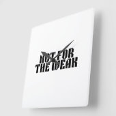 Horloge Carrée Not For The Weak Brutalist Square Clock (Angle)