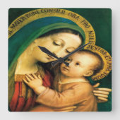 Horloge Carrée Notre-Dame du bon conseil par Litany Lane (Recto)