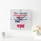 Horloge Carrée Nous le peuple (Maison)