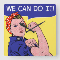 Nous Pouvons Le Faire ! Rosie le Riveter Pop Art R