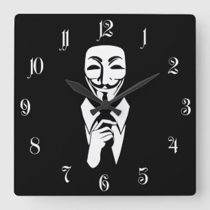 Horloge Carrée Nous sommes anonymes