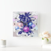 Horloge Carrée Nouvel An (Maison)