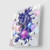 Horloge Carrée Nouvel An (Angle)