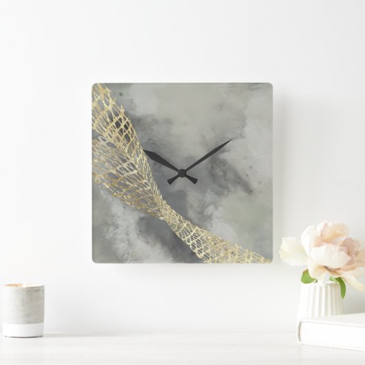 Horloge Carrée Nuage Matrix (Maison)