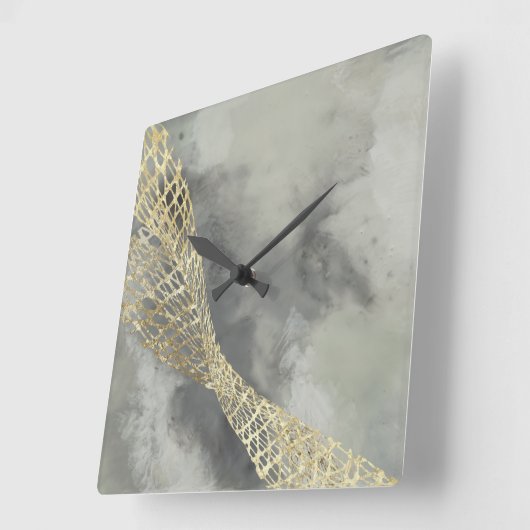 Horloge Carrée Nuage Matrix (Angle)