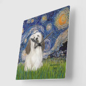 Horloge Carrée Nuit étoilée - Havanais (#1) (Angle)