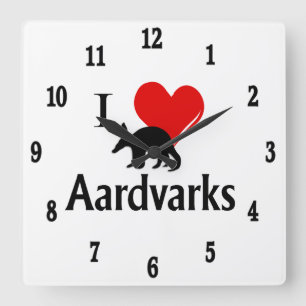 Horloge Carrée Numéros romains de la Chouette d'Émeraude