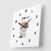 Horloge Carrée Nurses Serving (Angle)