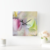 Horloge Carrée Objectif de l'horloge murale de poésie (Maison)