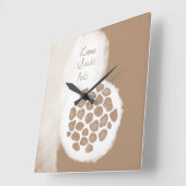 Horloge Carrée objet_11_pod de graines de lotus (Angle)