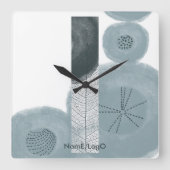 Horloge Carrée objet_9_feuilles_automne_2 (Recto)