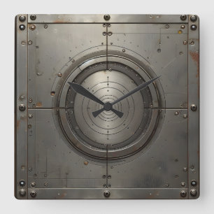 Horloge Carrée objet en acier