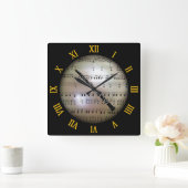 Horloge Carrée Oboe ~ Background “The Musical Planet” * ~ (Maison)