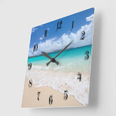 Horloge Carrée Ocean beach (Angle)