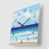 Horloge Carrée Ocean Beach Sea view (Angle)
