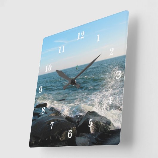 Horloge Carrée Ocean City Inlet (Angle)