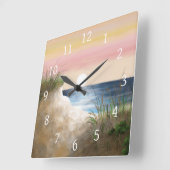 Horloge Carrée Ocean Sea Beach View 285 (Angle)
