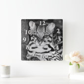Horloge Carrée Ocelot en (Maison)