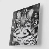Horloge Carrée Ocelot en (Angle)