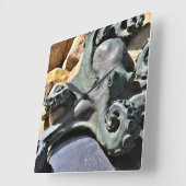 Horloge Carrée Octopus et Rocks Beach (Angle)