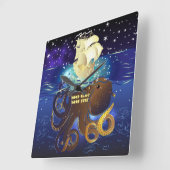 Horloge Carrée Octopus Huge et Caravella (Angle)