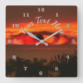 Horloge Carrée Oeil couchant 2106 (Recto)