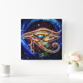 Horloge Carrée OEil de Horus (Maison)