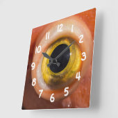 Horloge Carrée Oeil de sébaste (Angle)