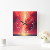 Horloge Carrée OEuvre d'orage (Maison)