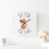 Horloge Carrée Oh pour Fox Sake (Maison)