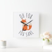 Horloge Carrée Oh pour Fox Sake (Maison)
