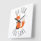 Horloge Carrée Oh pour Fox Sake (Angle)