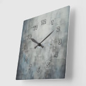Horloge Carrée old cracked wall (Angle)