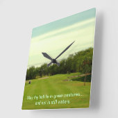 Horloge Carrée On the Fairway (Angle)