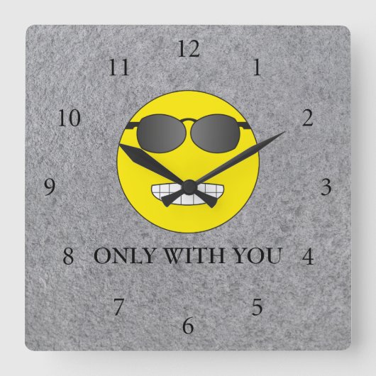 Horloge Carrée Only with (Recto)