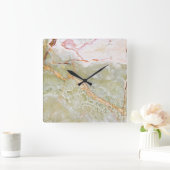 Horloge Carrée Onyx Stone Pattern (Maison)