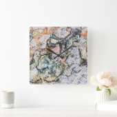 Horloge Carrée Onyx Stone Pattern (Maison)