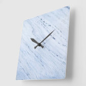 Horloge Carrée Onyx Stone Pattern (Angle)