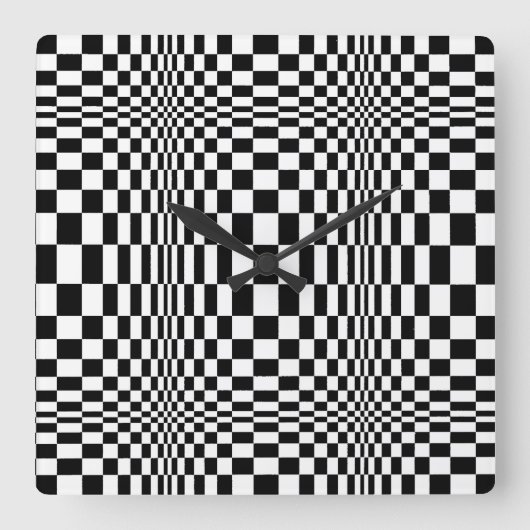 Horloge Carrée OP -Art #1 à Emporio Moffa (Recto)