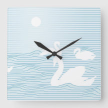 OP Art Blue Swan Drig Mug