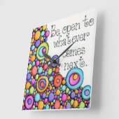 Horloge Carrée Open de Be (Angle)