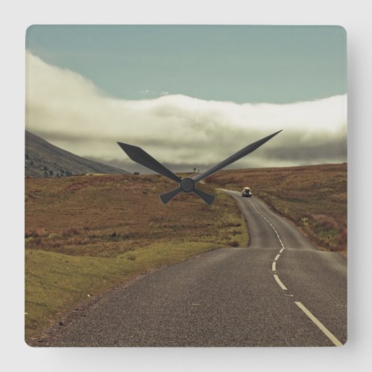 Horloge Carrée Open Road (Recto)