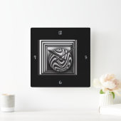 Horloge Carrée Optics thru Shapes (Maison)