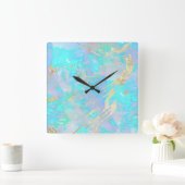 Horloge Carrée Optique holographique FAUX (Maison)